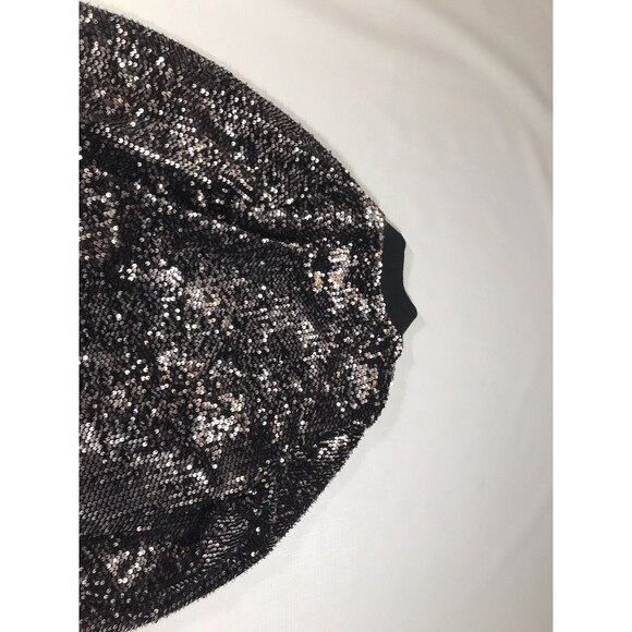 Aeropostale Sequins Jacket Zip Black Collar/Cuffs Size Medium - Picture 8 of 8